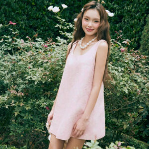 ĐẦM HỒNG PASTEL CHỮ A
